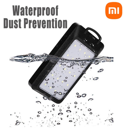 80000mAh Solar Power Bank Large Capacity Mobile Power Fast Charging With Camping Light Dual USB For iPhone Samsung Xiaomi